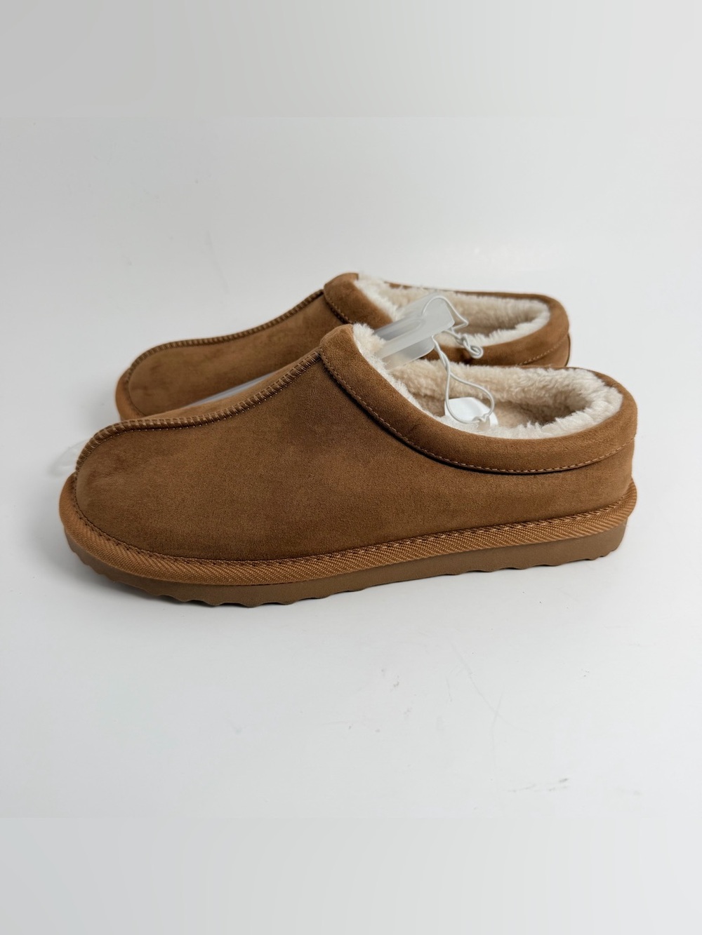 Target Kids Brown Faux-Shearling Slip-On Slippers